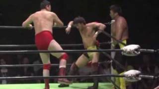 Toshiaki Kawada amp Akira Taue Vs KENTA amp Jun Akiyama Part 1 [upl. by Constance]