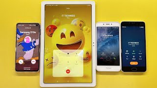 Incoming Call Tablet Samsung A7 vs Samsung S10E vs Honor 6A vs Meizu M5 [upl. by Zsuedat]