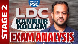 LDC Exam Analysis  Stage 2  LDC Kannur Kollam  Xylem PSC [upl. by Steinberg]