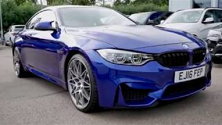 BMW M4 Competition Pack DCT in San Marino Blue with Opal White Leather [upl. by Edholm]