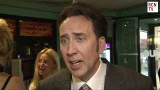 Nicolas Cage Interview The Frozen Ground Premiere [upl. by Riess281]