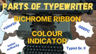 BICHROME RIBBON  COLOUR INDICATOR ldtypist kerafed computerassistant typistgrII [upl. by Eelano]