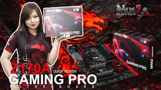 Nixia  Review MSI Z170A Gaming Pro  Mystic Light  Game Boost  DDR4 Boost in Bahasa Indonesia [upl. by Rifkin711]