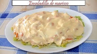 Ensaladilla de marisco  Receta de Cocina en Familia [upl. by Fauver]