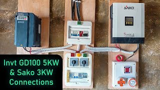 Vfd amp inverter connection  Solar tubewell system part 2 [upl. by Brass]