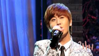 Fancam 20110620 Heo Young Saeng singing HOTs blessing at Jungjichans WITH YOU [upl. by Aronaele]