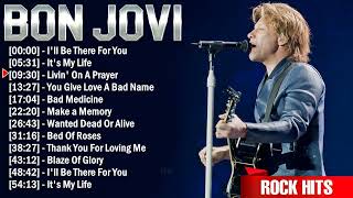 Bon Jovi Best Rock Songs Playlist Ever  Greatest Hits Of Full Album [upl. by Noek]