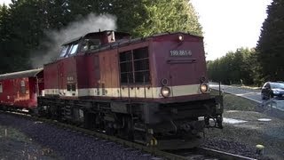 Harzkamel 199 861 mit Sonderzug zum Brocken  Dieselsound [upl. by Emlynn891]