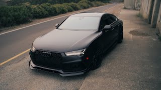 Audi RS7 BLACKED OUT  4K Cinematic [upl. by Phylis]