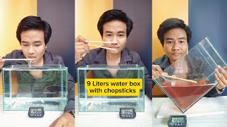 9 Liters water box with chopsticksnormal speed [upl. by Anirbas428]