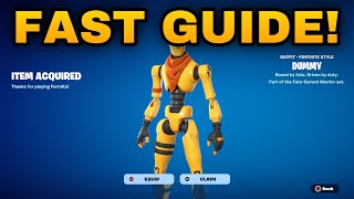 How To COMPLETE ALL DUMMY’S JOYRIDE QUESTS CHALLENGES in Fortnite Quests Guide [upl. by Argyres]