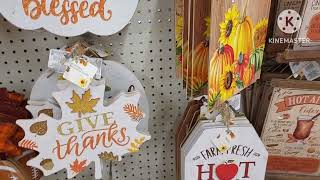 Happy Fall Yall 🍃 Huge Dollar Tree Store Autumn Harvest Decor Galore 🍂 ASMR Shopping Sounds [upl. by Eidaj]