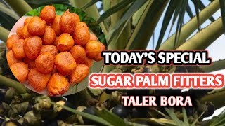 Tasty Taler Bora  Sugar Palm Fitters  Popular Village Food talerbora sugarplum food foodvlog [upl. by Brannon]