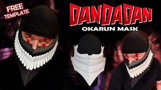 How to Make Okaruns Mask from Dandadan  Free Template Foam or Cardboard Ken Turbo Granny Cosplay [upl. by Julide]