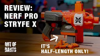 Nerf has finally gone pro‽  Stryfe X amp Accustrike halflength dart REVIEW [upl. by Dyann592]