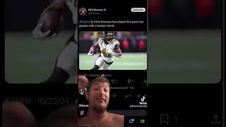 Alvin Kamara has been playing with a broken hand trending saints fantasyfootball alvinkamara [upl. by Nylarak515]