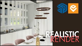 Enscape Tutorial  Modern Dining Room Design and Realistic Rendering [upl. by Nosaj901]