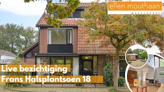 Eduard is live bij een ruim hoekhuis op een rustige locatie  Frans Halsplantsoen 18 [upl. by Rehpotsyrhc]