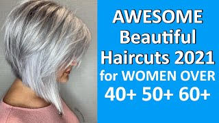 NEWEST Haircuts for Ladies 2021 Over 50 60 70 YEARS [upl. by Gahan]