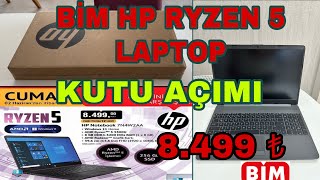 BİM HP AMD RYZEN 5 LAPTOP Kutu açımı yaptım Almaya değer mi Özellikleri neler [upl. by Hammer614]