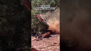 KTM 300 crashes off of a cliff [upl. by Jeffries223]