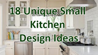 18 Unique Small Kitchen Design Ideas  DecoNatic [upl. by Christan]