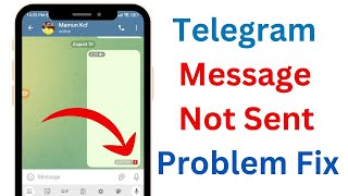 How to Fix Telegram Message Not Sent Problem  Telegram MSG Not Send Problem [upl. by Ateekram]