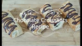 Chocolate Croissants  Delicious and Simple Recipe [upl. by Miarhpe182]