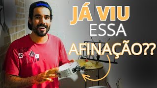 Como afinar o tamborim com afinação de ROTOTOM 😲 muito simples rápido e fácil 💡🥁😃 [upl. by Hymen]