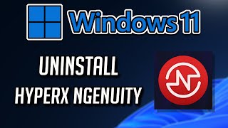 How to Uninstall HyperX NGENUITY App in Windows 11  10 Tutorial [upl. by Aitnuahs]