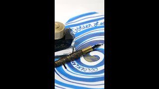 A Dazzling Ink Release Pelikan Edelstein Ink of the Year Golden Lapis [upl. by Kulsrud69]