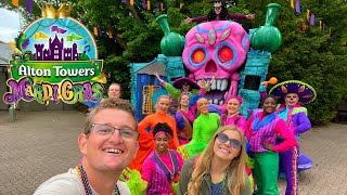 Alton Towers Mardi Gras Vlog 2022 [upl. by Aufa]