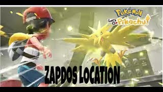 Zapdos location and how to catch  Pokémon Lets GO PikachuEevee [upl. by Shields]