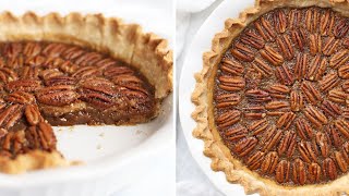 The BEST Pecan Pie Recipe Gluten Free  Paleo Friendly [upl. by Akirdnuhs986]