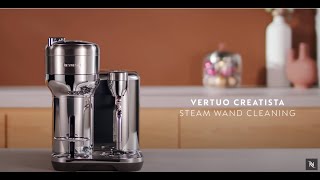 Nespresso Vertuo Creatista  Steam Wand Cleaning [upl. by Kryska]