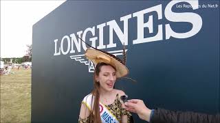 Ava WLADY Miss Montmartre 2022 au Prix de Diane Longines 2022 [upl. by Thomasine]