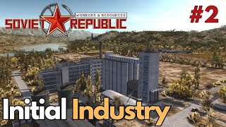 Initial Industry for Realistic  E2  Workers amp Resources Soviet Republic  S2 [upl. by Pauli]