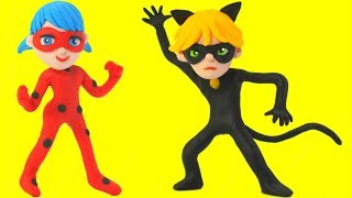 Ladybug amp Cat Noir Play Doh Cartoons amp More Stop Motion Videos For Kids [upl. by Ellehcim500]