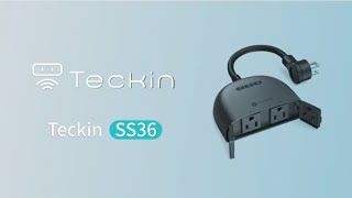 Teckin SS36 Outdoor Smart Plug Operation Demonstration [upl. by Assennej523]