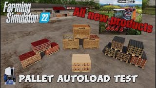 Pallet Autoload Test Zielonka FS22 Console  All new products  Premium DLC  No spoken commentary [upl. by Watkins]