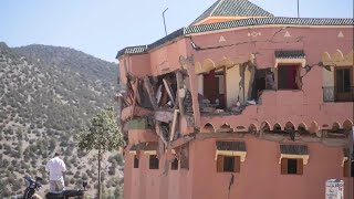 Powerful earthquake strikes Morocco killing over 1000 people [upl. by Bartie]