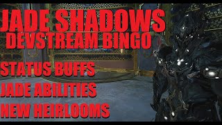 WARFRAME FINAL JADE SHADOWS Devstream BingoPredictions  Dante Unbound [upl. by Ahseek]