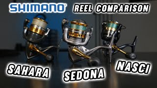 Shimano Sedona Sahara and Nasci Which Do You Need Full Comparison [upl. by Eimrej]