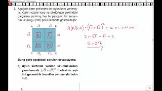 Meb 9 sınıf matematik 1 kitap sayfa 84 85 [upl. by Atniuqal]