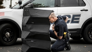 Bulletproof origami folding Kevlar shield designed by BYU mechanical engineers [upl. by Benil]