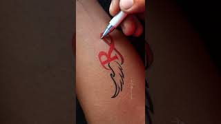 Beautiful R letter tattoo video 🌸👌 viral art tattoo [upl. by Jaehne]