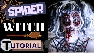 Spider Witch  Halloween FX Makeup Tutorial [upl. by Sutit425]