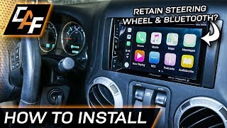 How to Install Aftermarket Radio Jeep Wrangler 20112017 [upl. by Khosrow]