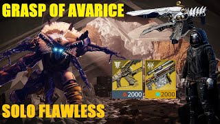 Solo Flawless Grasp of Avarice Dungeon  Hunter  Destiny 2 Echoes [upl. by Alvin]