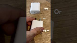 Apple Adaptor Fake vs Original 🫢🥶😈shorts viralvideo apple ytshorts youtubeshorts youtube [upl. by Ahselyt]